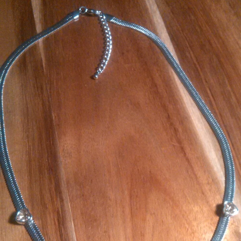 Quintessence of Love Multi Color Austrian Crystal Station Choker Necklace - Picture 5 of 9